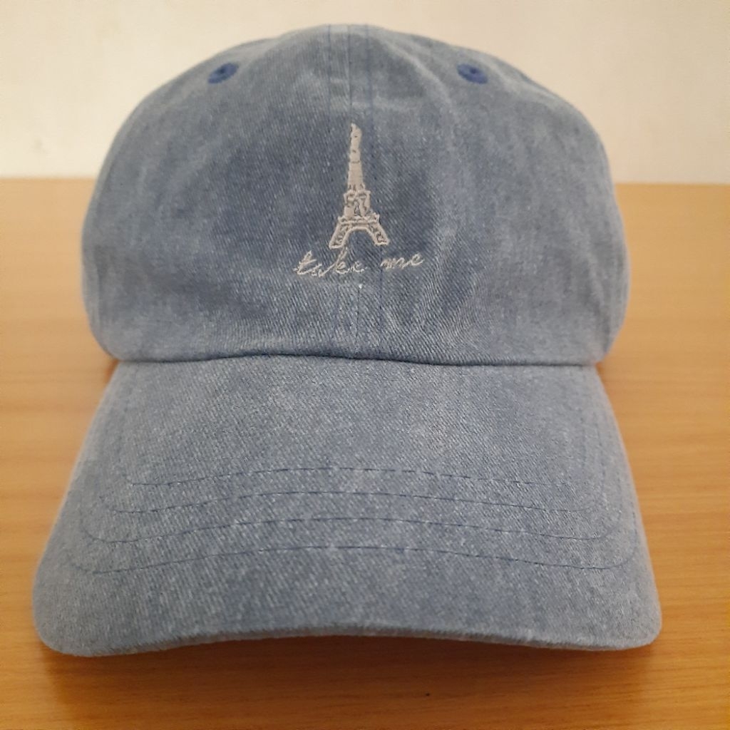 Michel Klein Denim Baseball Cap