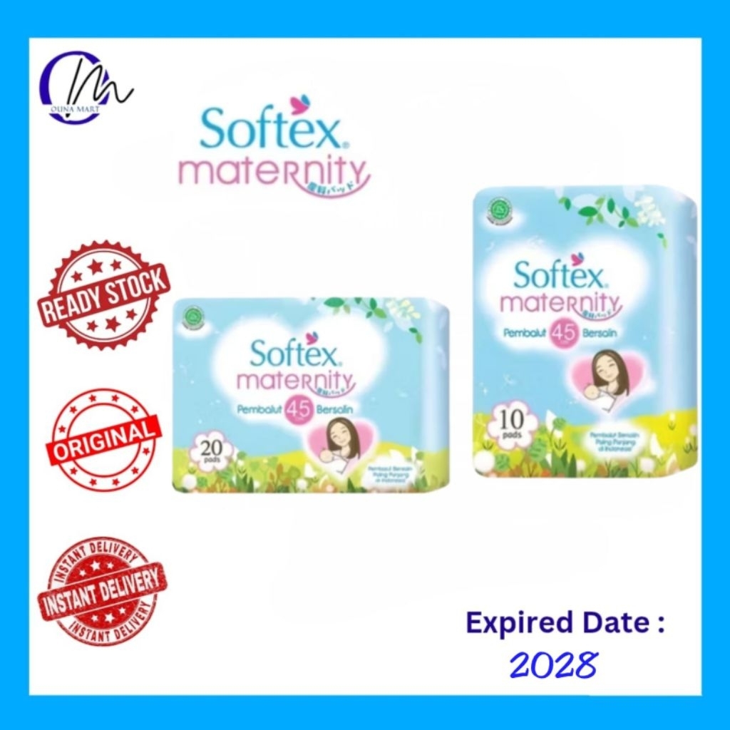 SOFTEX MATERNITY 45 CM ISI 20 PADS | PEMBALUT BERSALIN SOFTEX