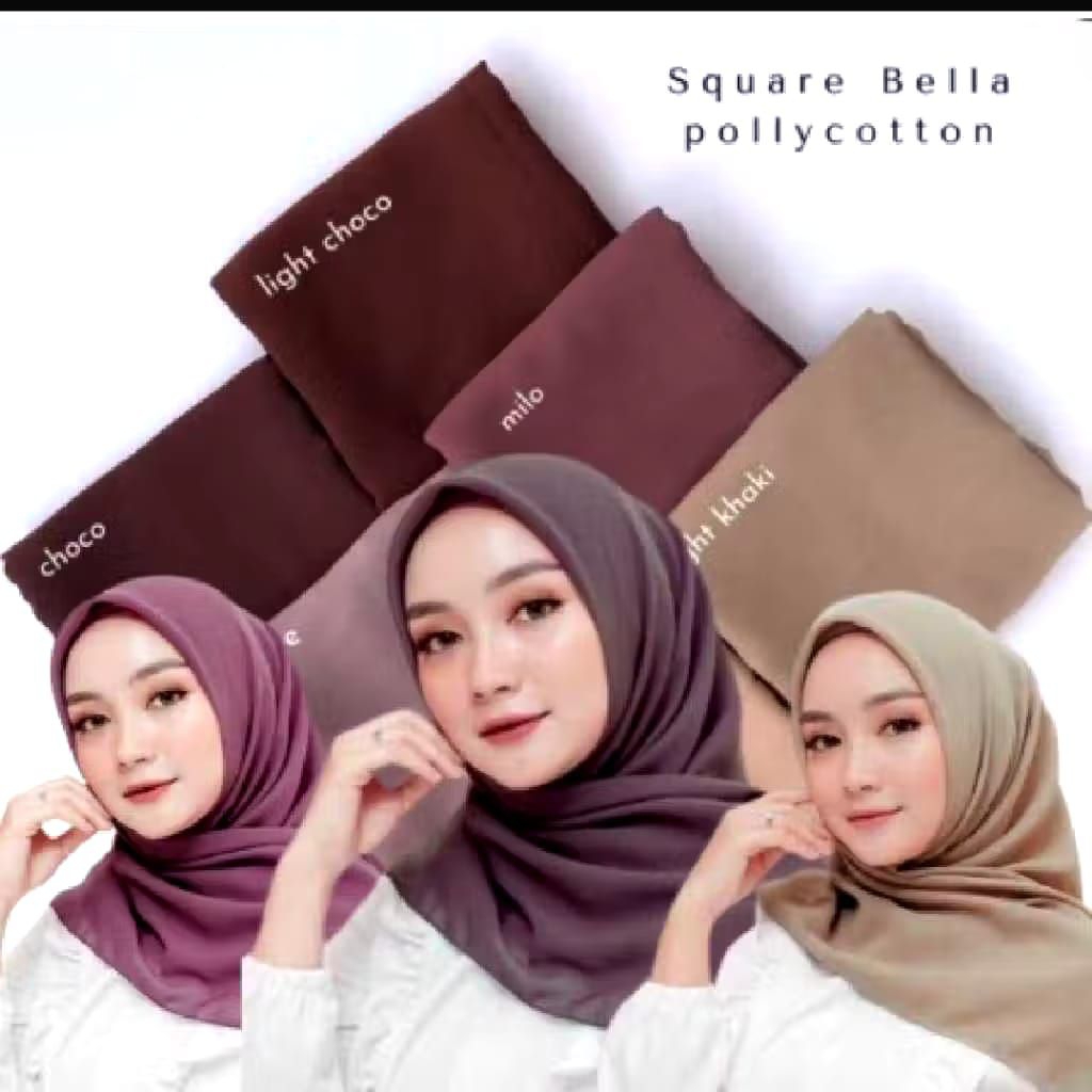 Hijab segi empat Bella square