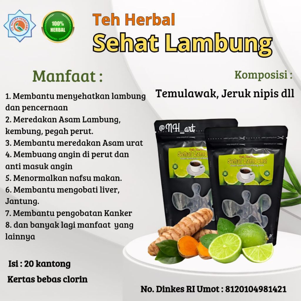 Teh Herbal Sehat Lambung