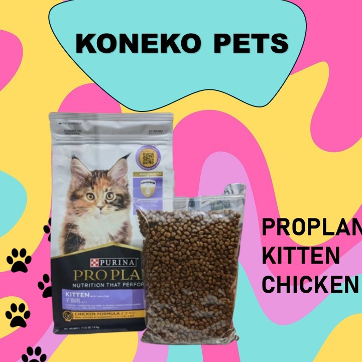 makanan kucing | pro plan | pro plan kitten chicken 4 kg repack