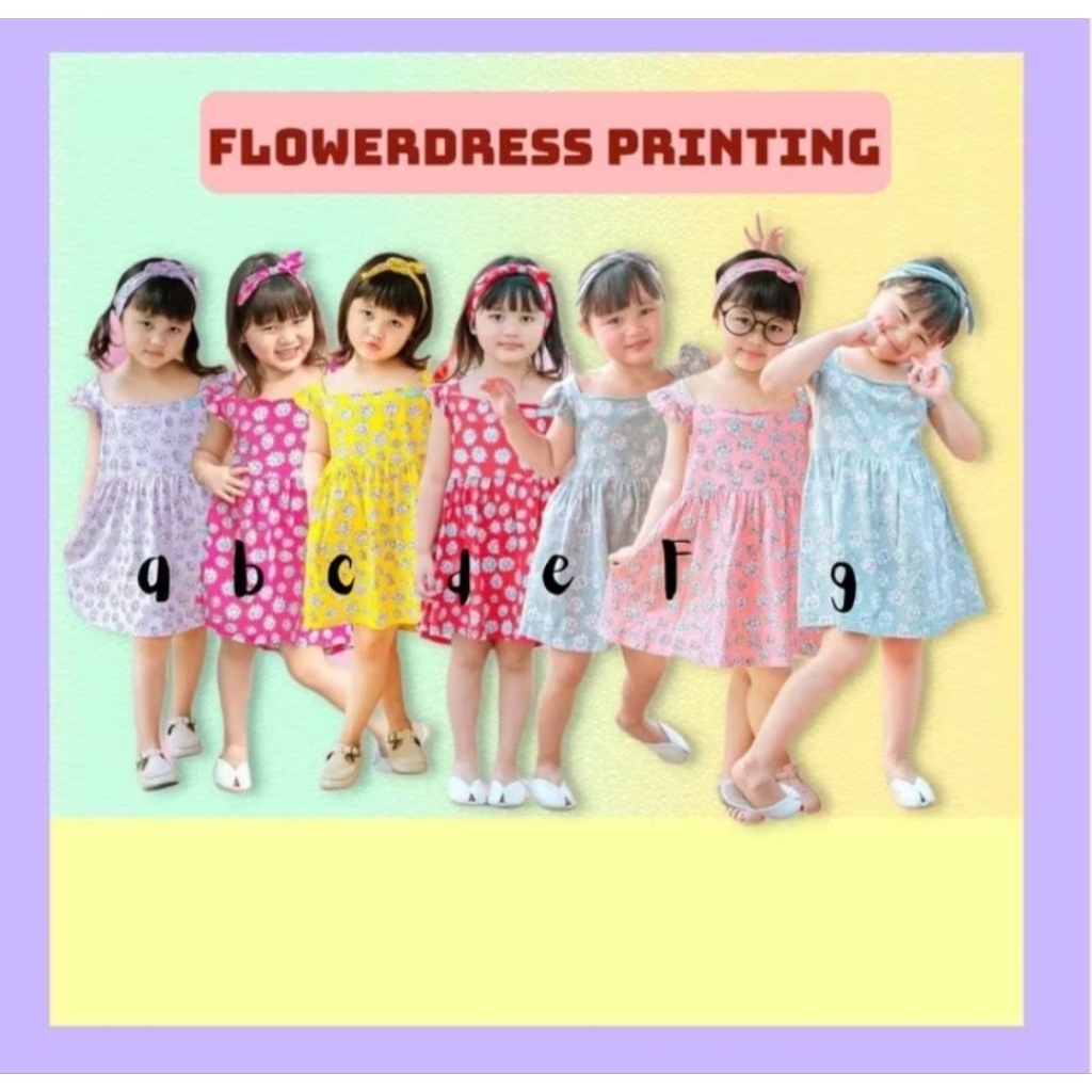 Flower Dress printing