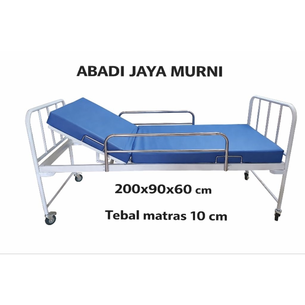 Bed Pasien Ekonomis Dengan Roda