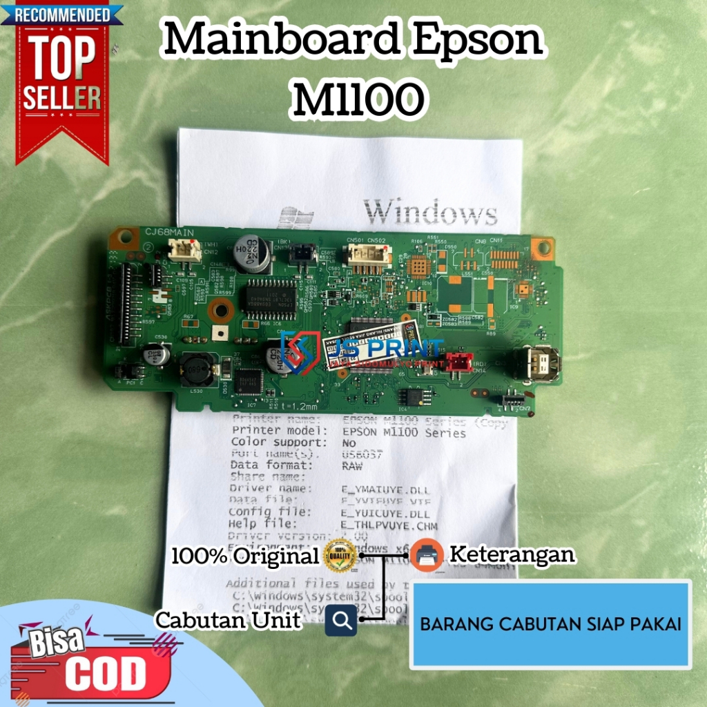 Mainboard Printer Epson M1100 Second