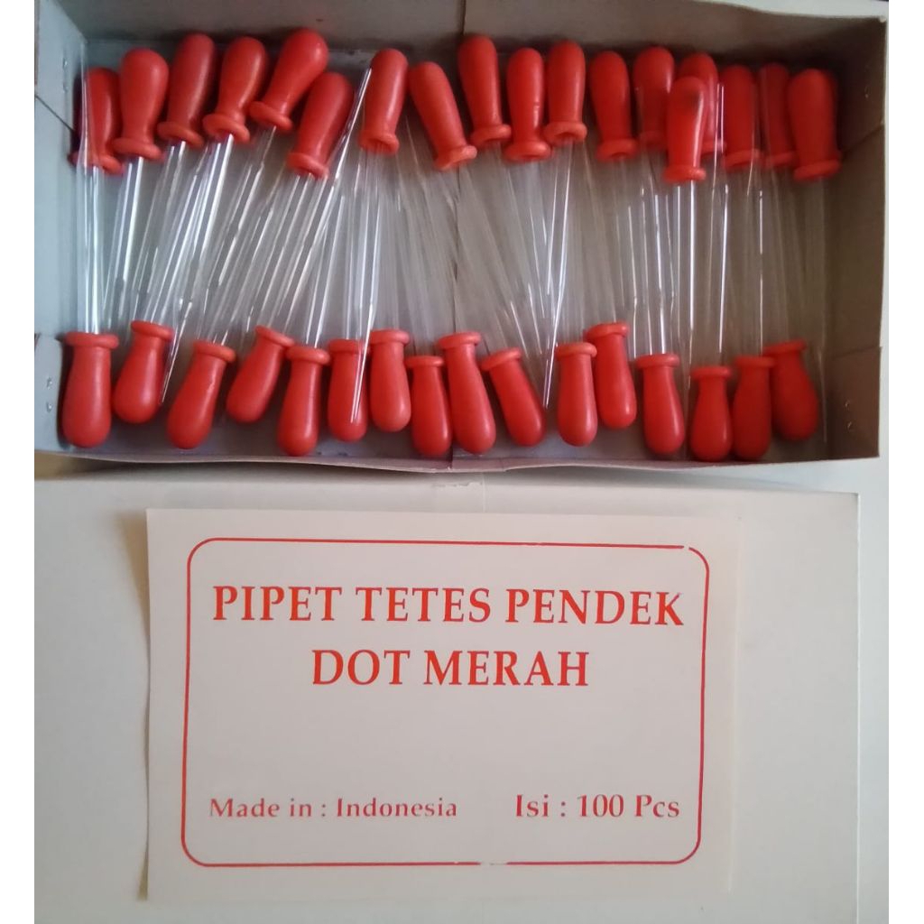 pipet tetes kaca merah