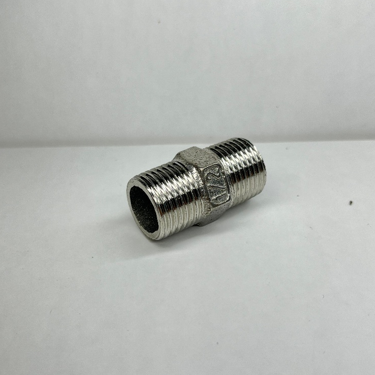 Double Nepel Stainless SS  1''