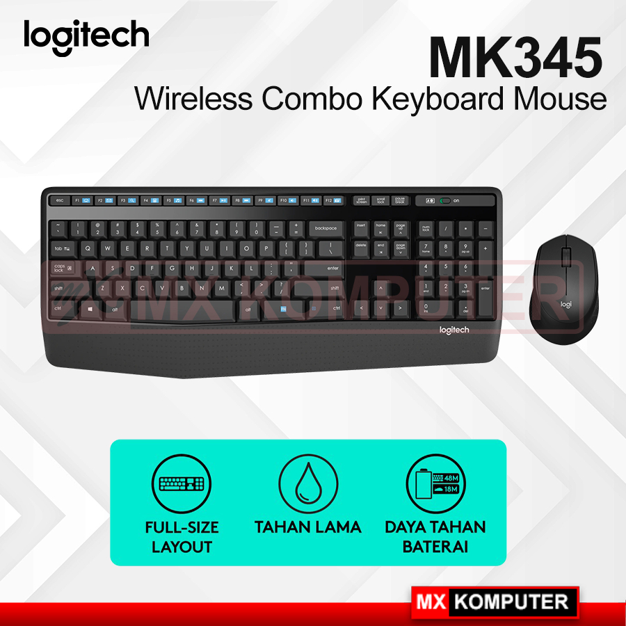 Logitech MK345 Wireless Combo Keyboard Mouse