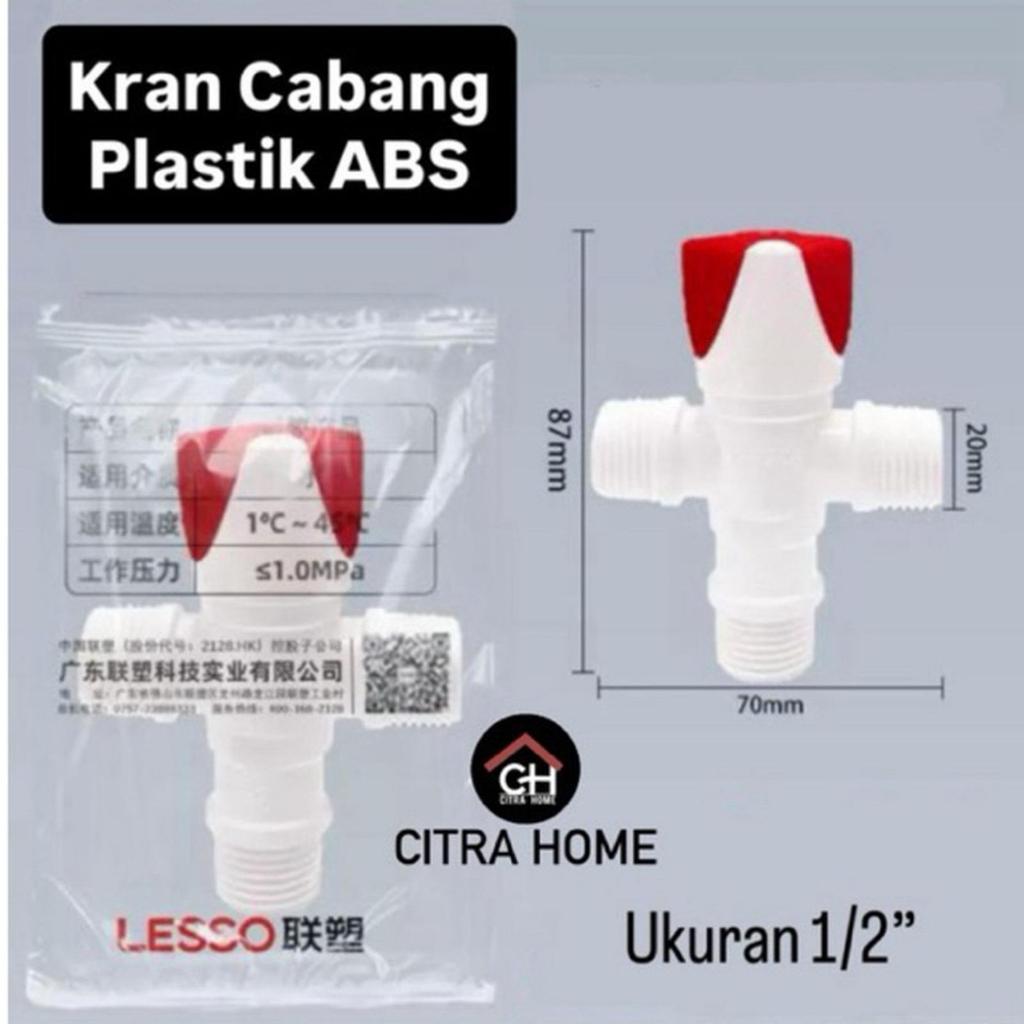 Lesso Stop Kran T Shower U-PVC 1/2