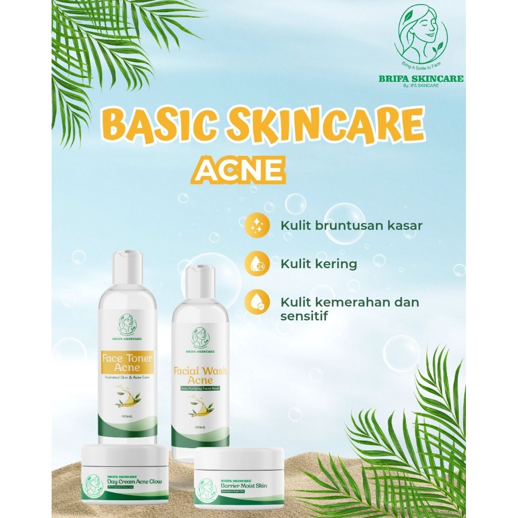 BASIC SKINCARE ACNE  || BRIFASKINCARE