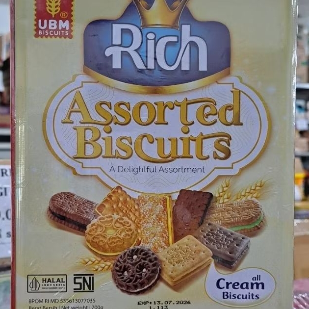 UBM RICH ASSORTED BISKUIT 700GR