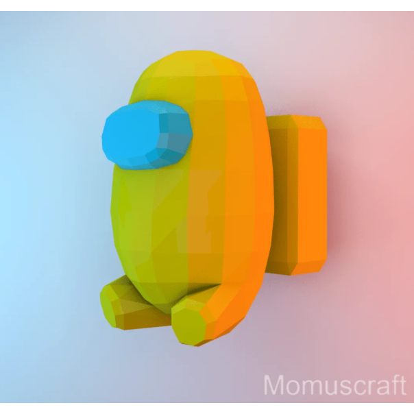 low poly Among Us Papercraft