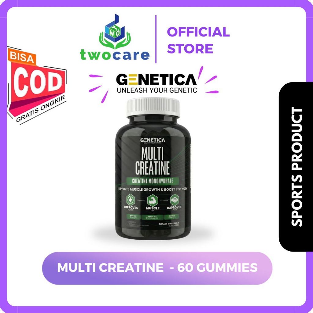 Genetica Multi Creatine 60 Gummies