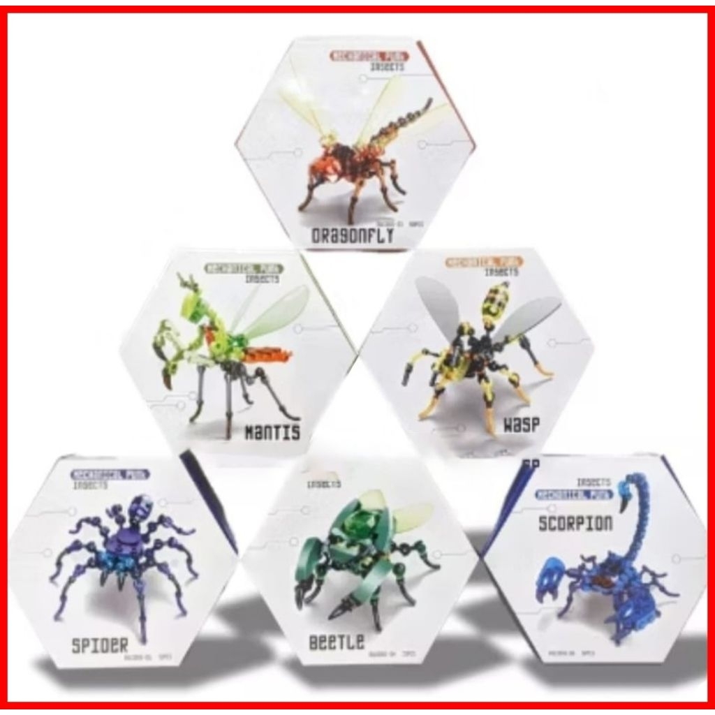 Block Serangga Insect Mechanical Punk Bricks