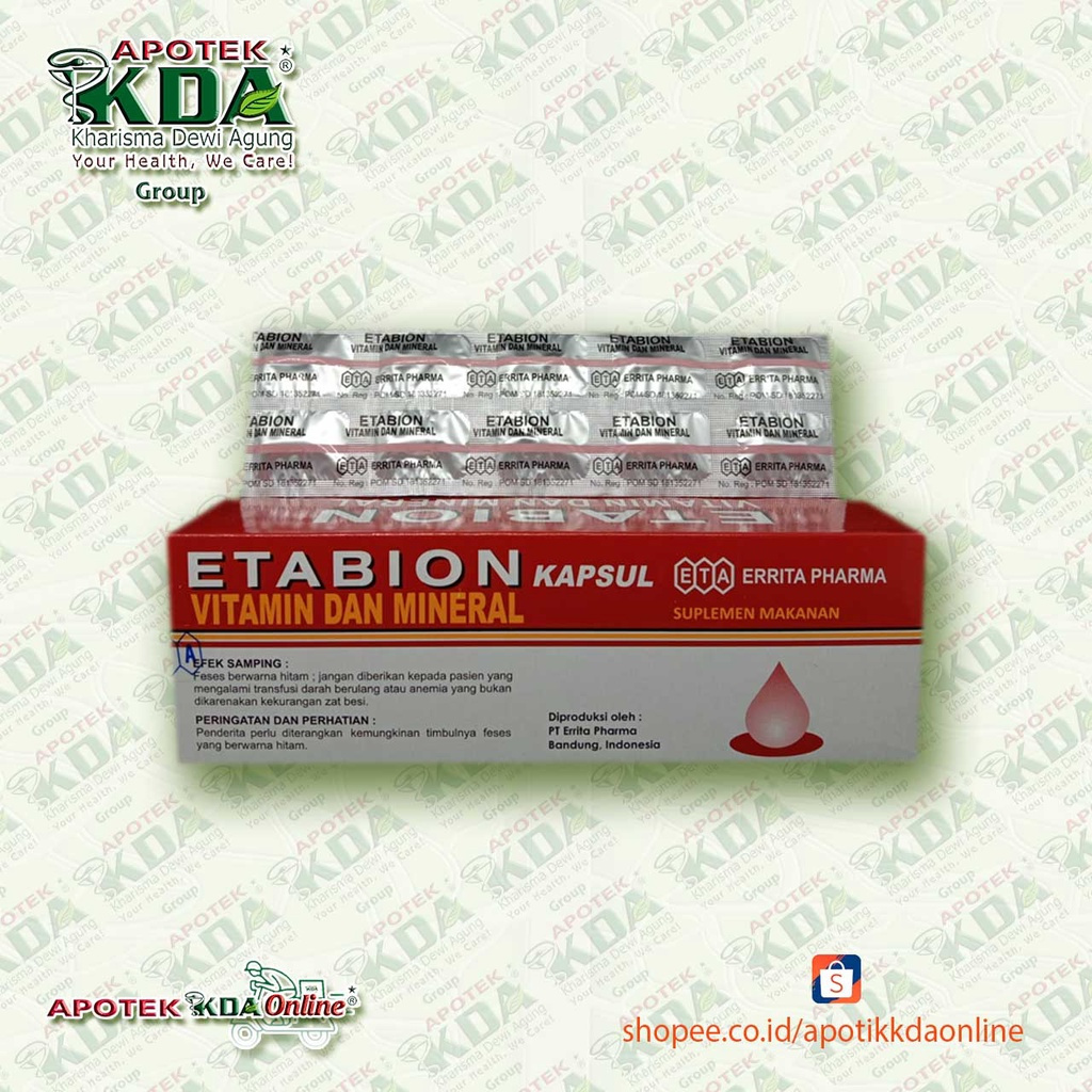 ETABION 1 STRIP 10 KAPSUL | SUPLEMEN MAKANAN