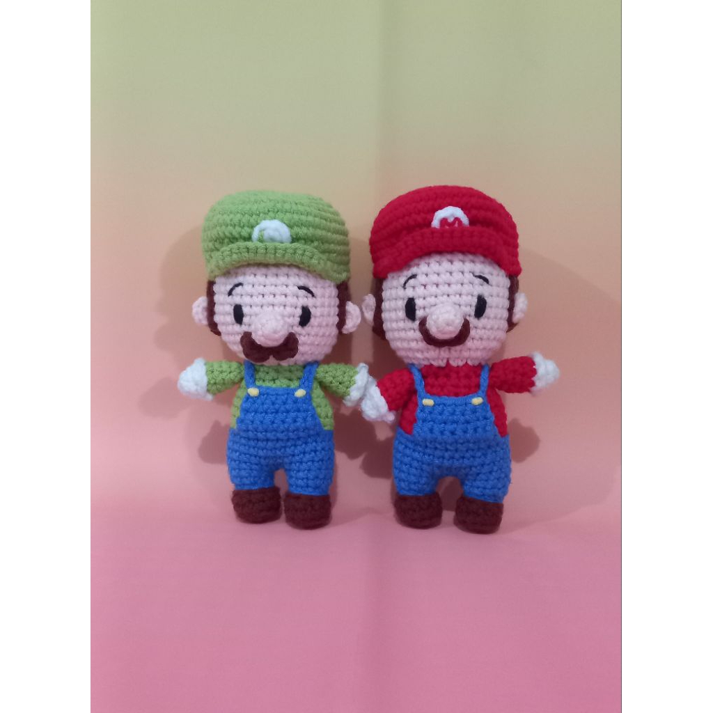 Mario&Ruigi Crochet doll