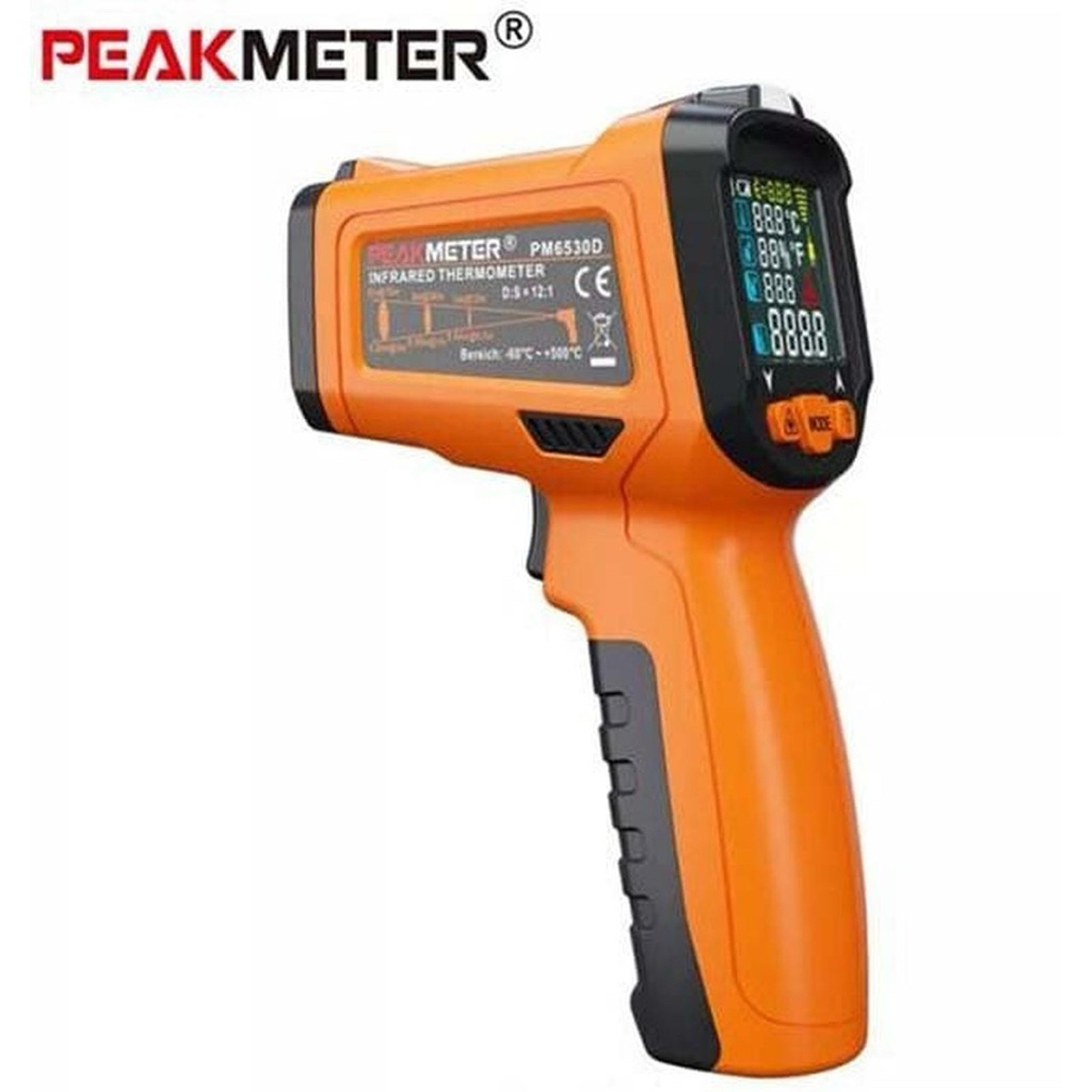 Infrared Thermometer Humidity Peakmeter PM6530D Termometer Higrometer