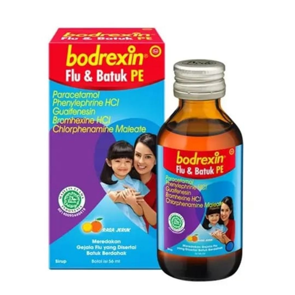 BODREXIN FLU DAN BATUK PE JERUK 60ML