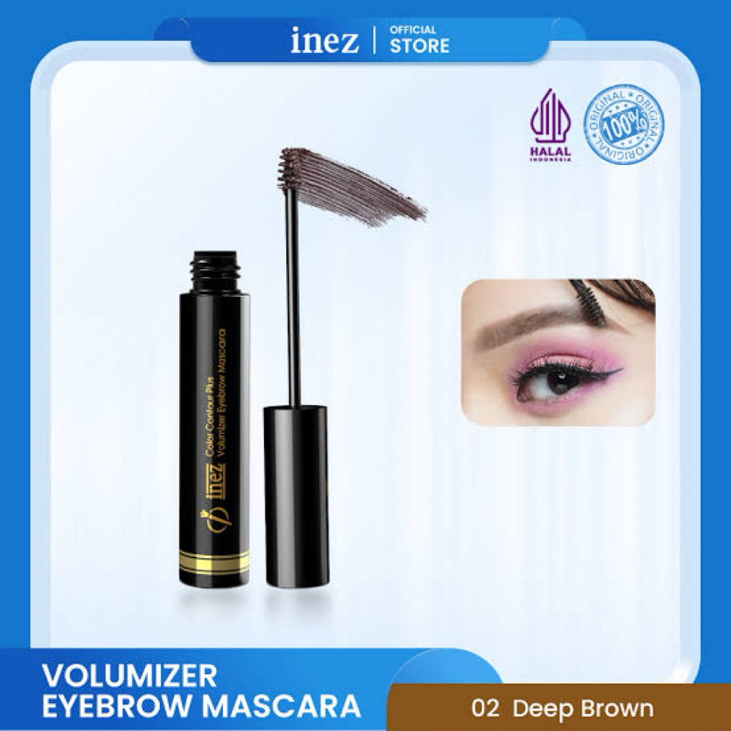 Inez Volumizer Eyebrow Mascara 02 Deep Brown