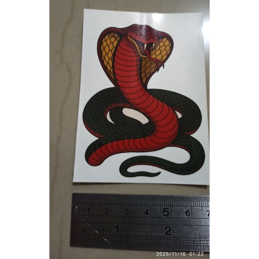 Stiker Jadul Ular Cobra