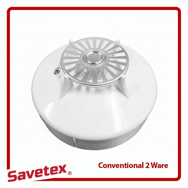 Fire Alarm Conventional Heat Detector Fixed Temp / 2 Wire