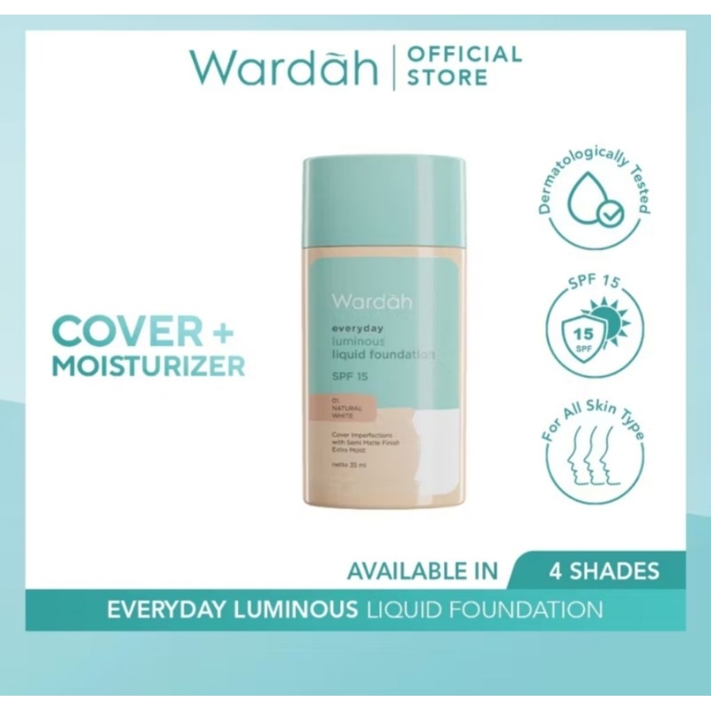 WARDAH EVERYDAY LUMINOUS LIQUID FOUNDATION 35ML