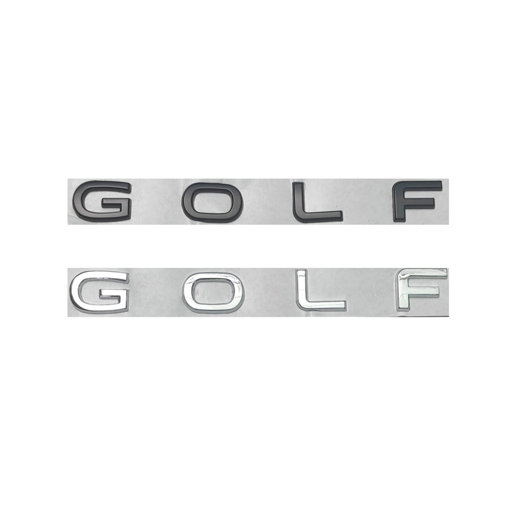 Emblem Jerman Golf Chrome dan Hitam