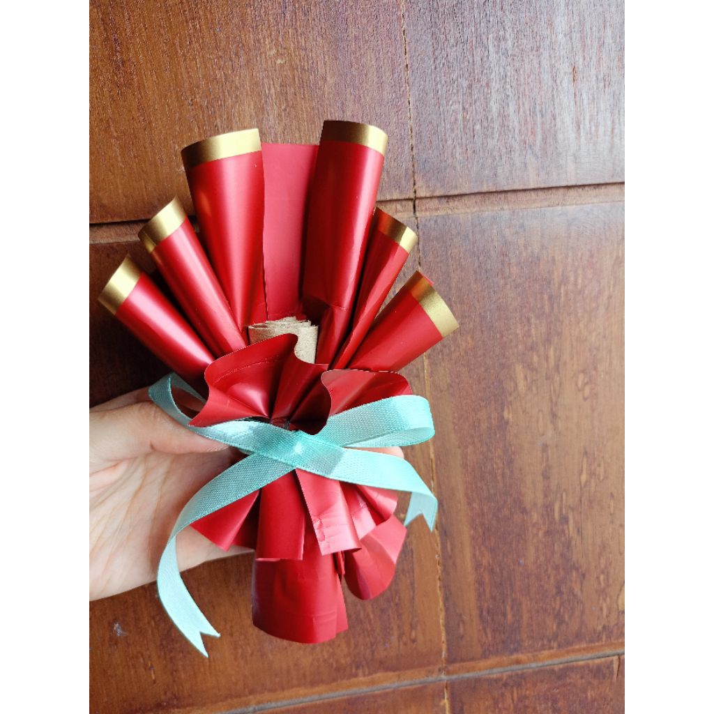 Buket Mini Merah Maroon Kosongan