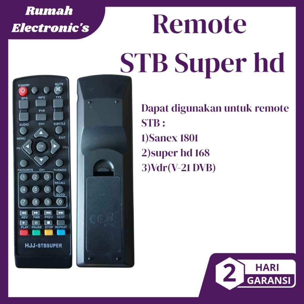Remote Set Top Box DVB-T2 Ezbox Supper HD