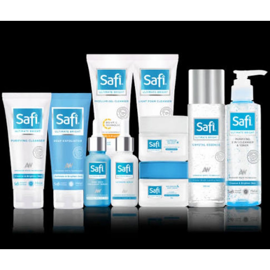 paket safi ultimate bright free pouch