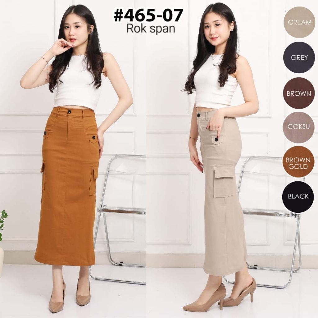 Rok span cotton strech