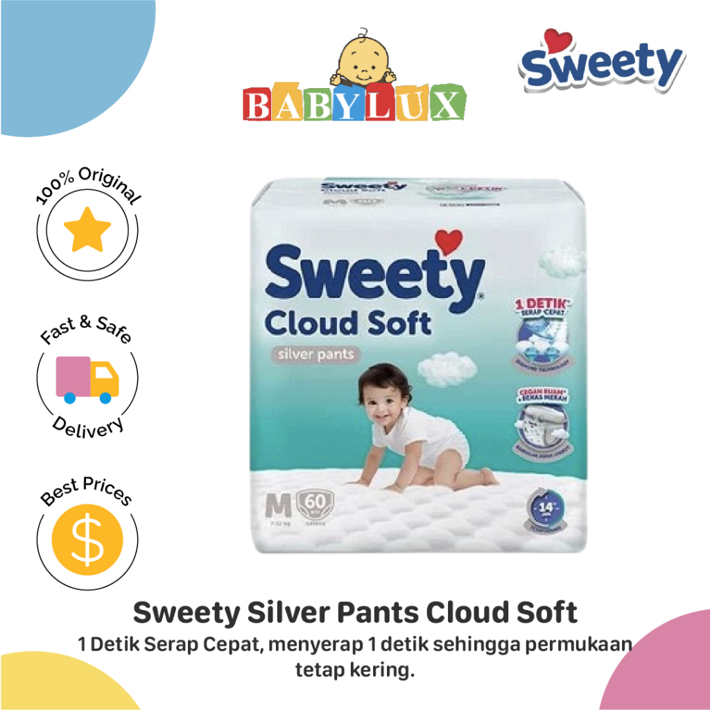 SWEETY PANTS SILVER M60 .