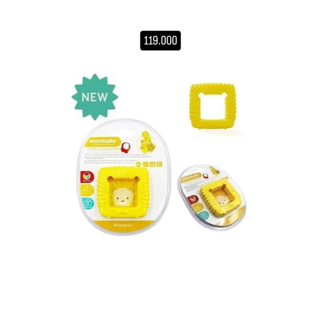 MOMBELLA EDUCATIONAL GEOMETRY SENSORY TEETHER - HEDGEHOG