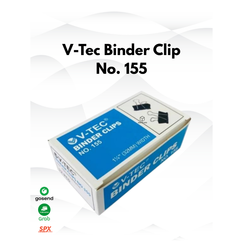 V-TEC Binder Clip No.155 | Penjepit Kertas