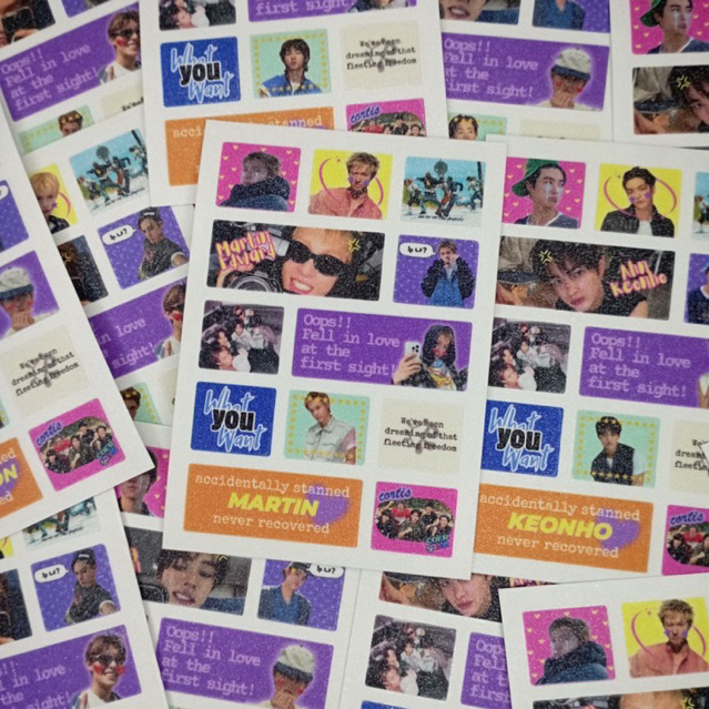 READY STOCK STICKER SHEET CORTIS!