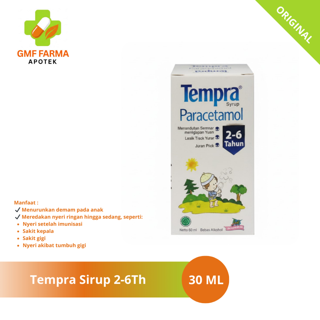 TEMPRA SIRUP 30ML 2-6TH