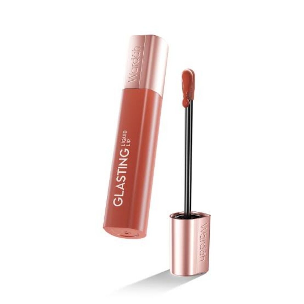 Wardah glasting lip shade 03 dazzle maple