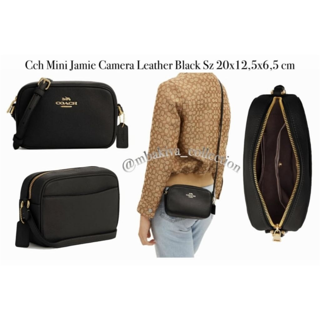 CO Mini Jamie Camera Leather Black