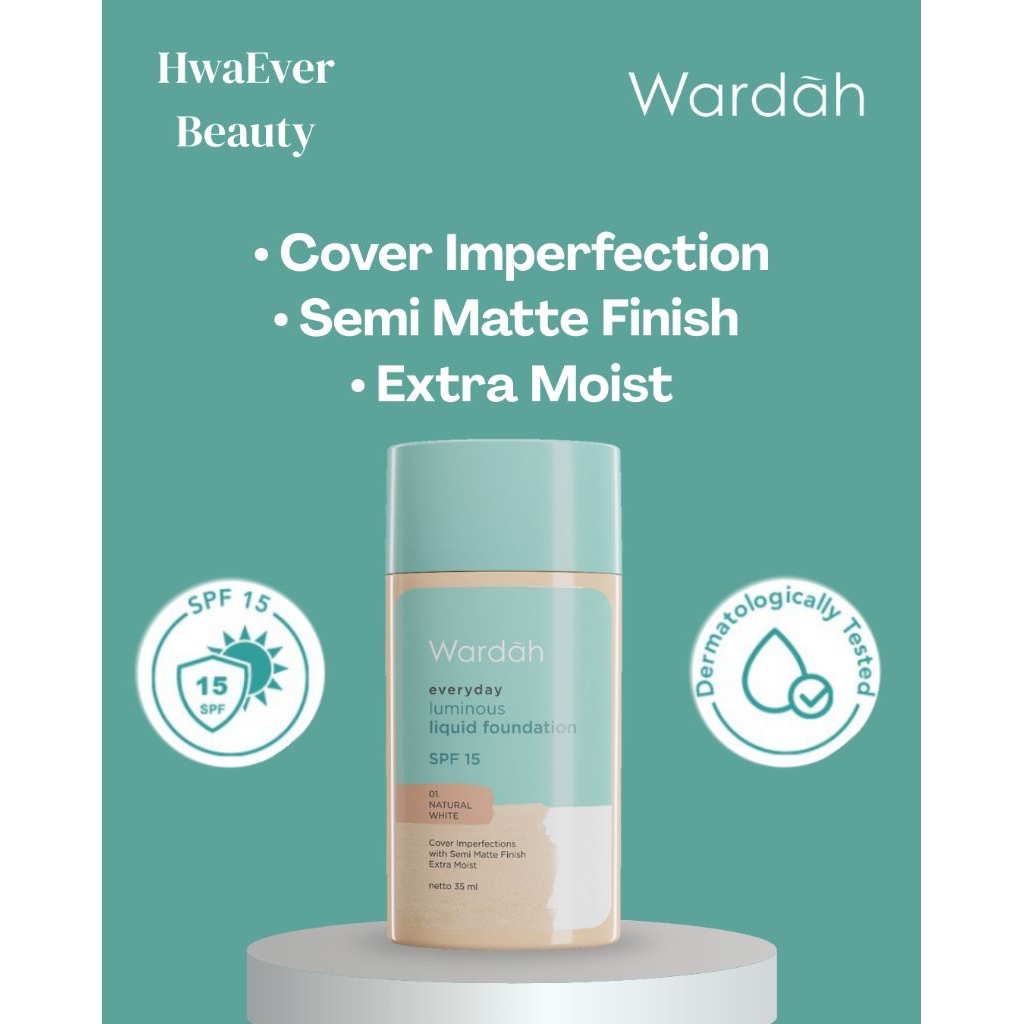Wardah Everyday Luminous Liquid Foundation (35ml)