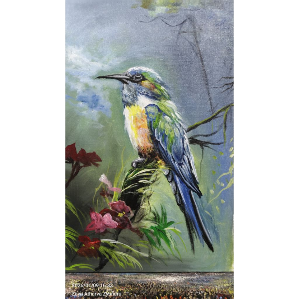 Lukisan Burung Kenari