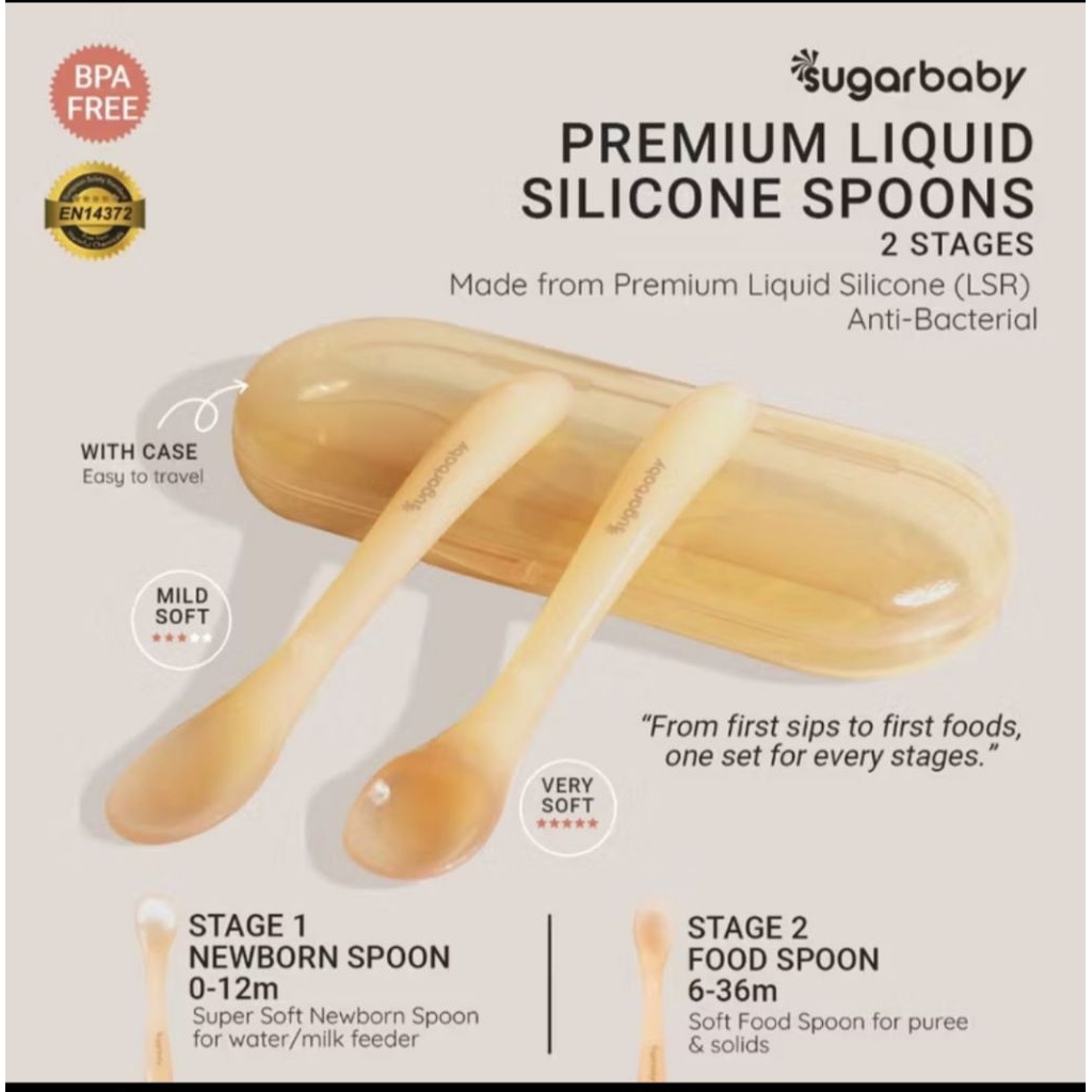 sugar baby liquid silicone spoons 2s with case