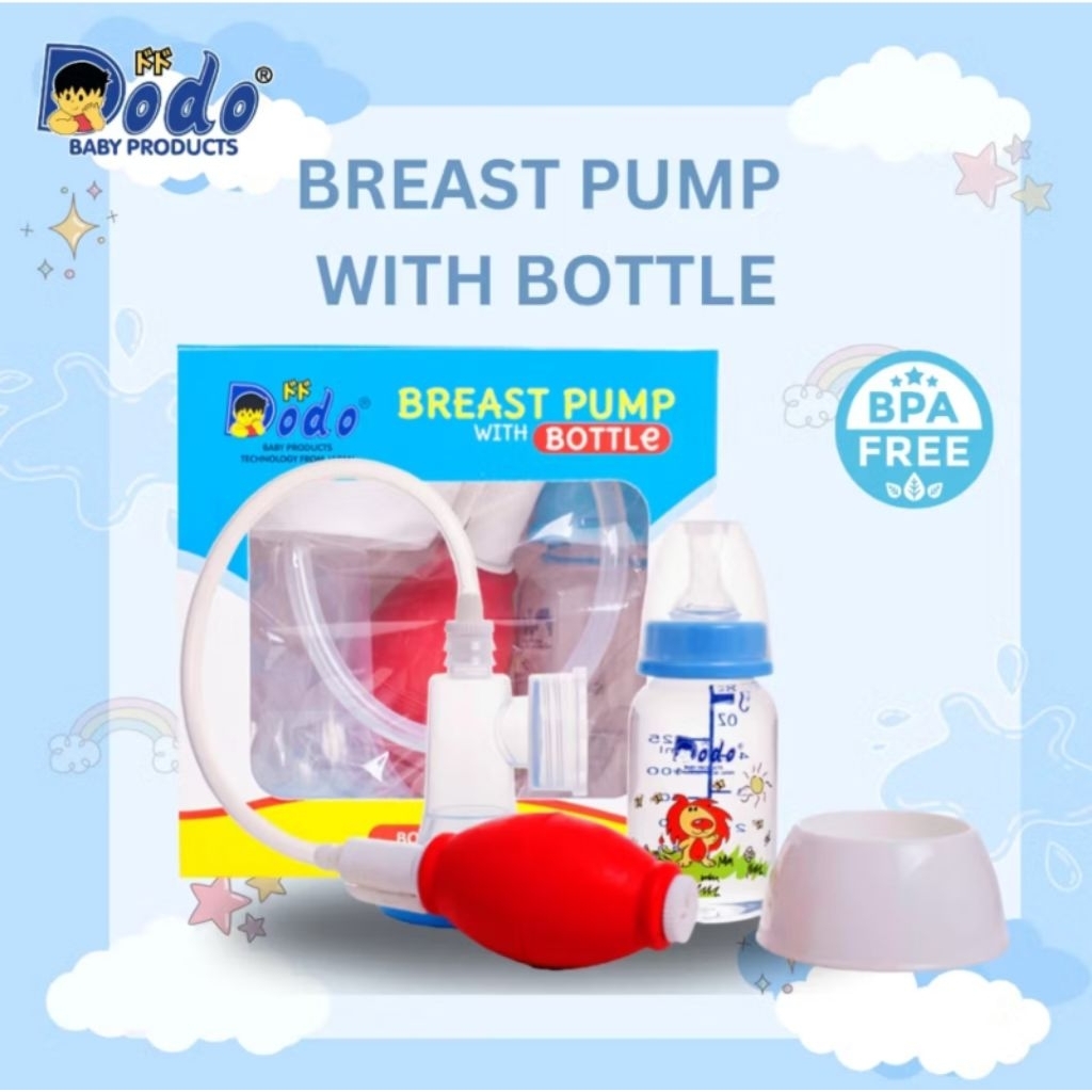 Dodo Breast Pump With Bottle - Pompa Asi Dodo Plus Botol