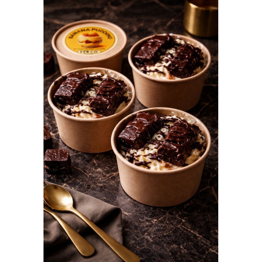 Banana Pudding Waffer Choco Cup 8oz