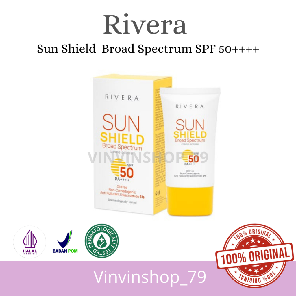 TERMURAH! Rivera Sun Shield SPF 50 PA++++