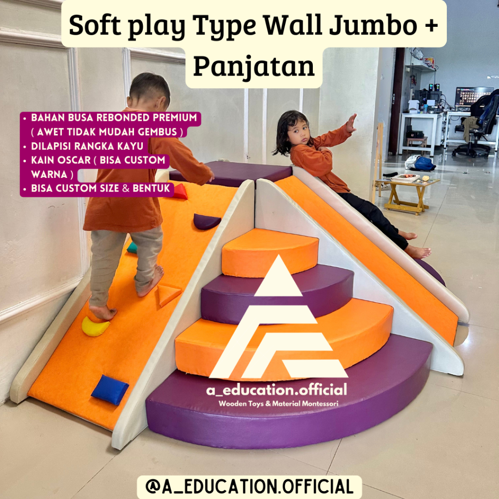 soft play type wall jumbo panjatan