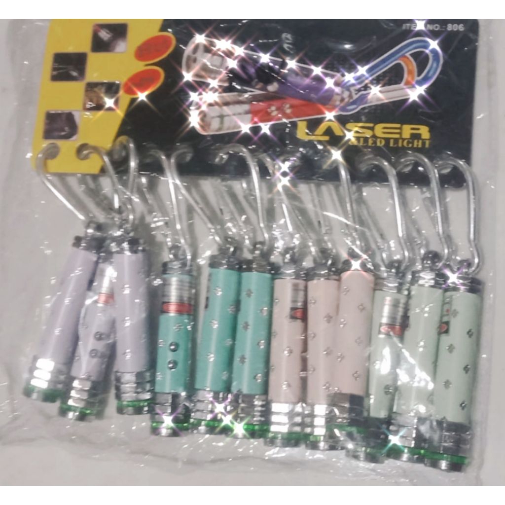 Laser pointer/senter mini gantungan kunci per 1 pcs