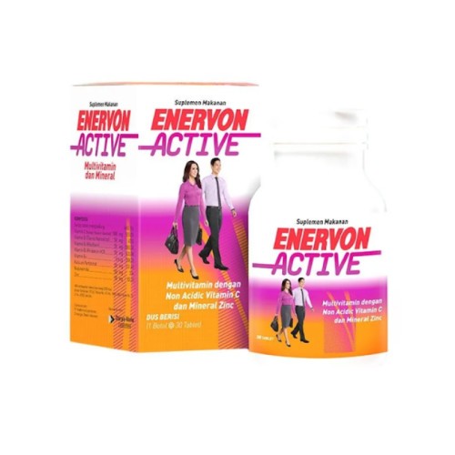 Enervon Active Isi 30 Kaplet (Botol)