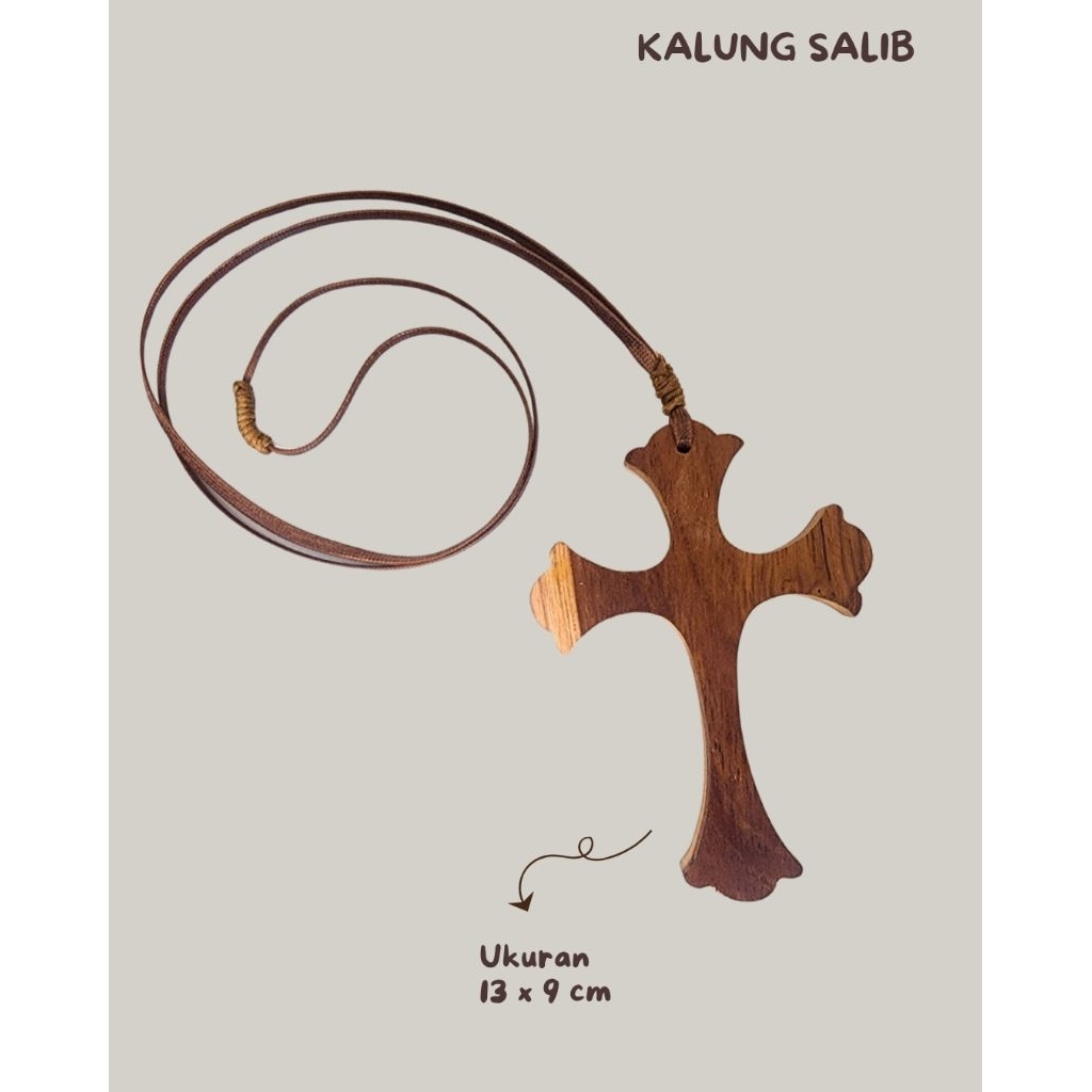 kalung Salib kayu