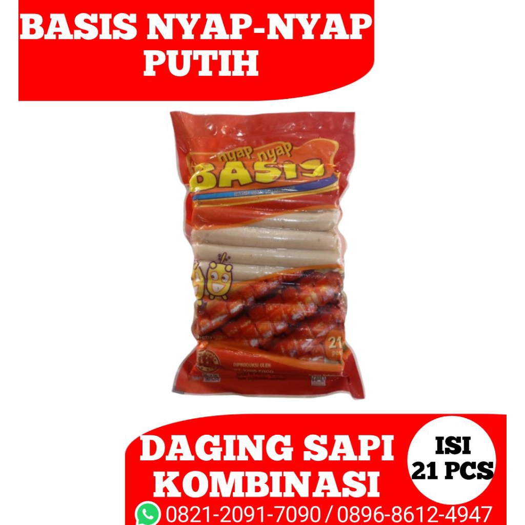 BASIS NYAP-NYAP PUTIH 21 PCS