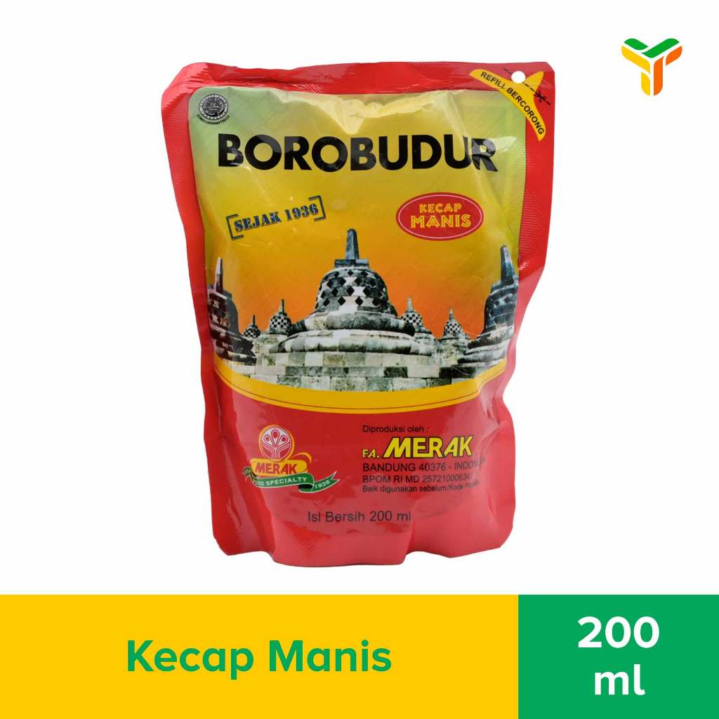 Borobudur Kecap Manis Refil 200Ml