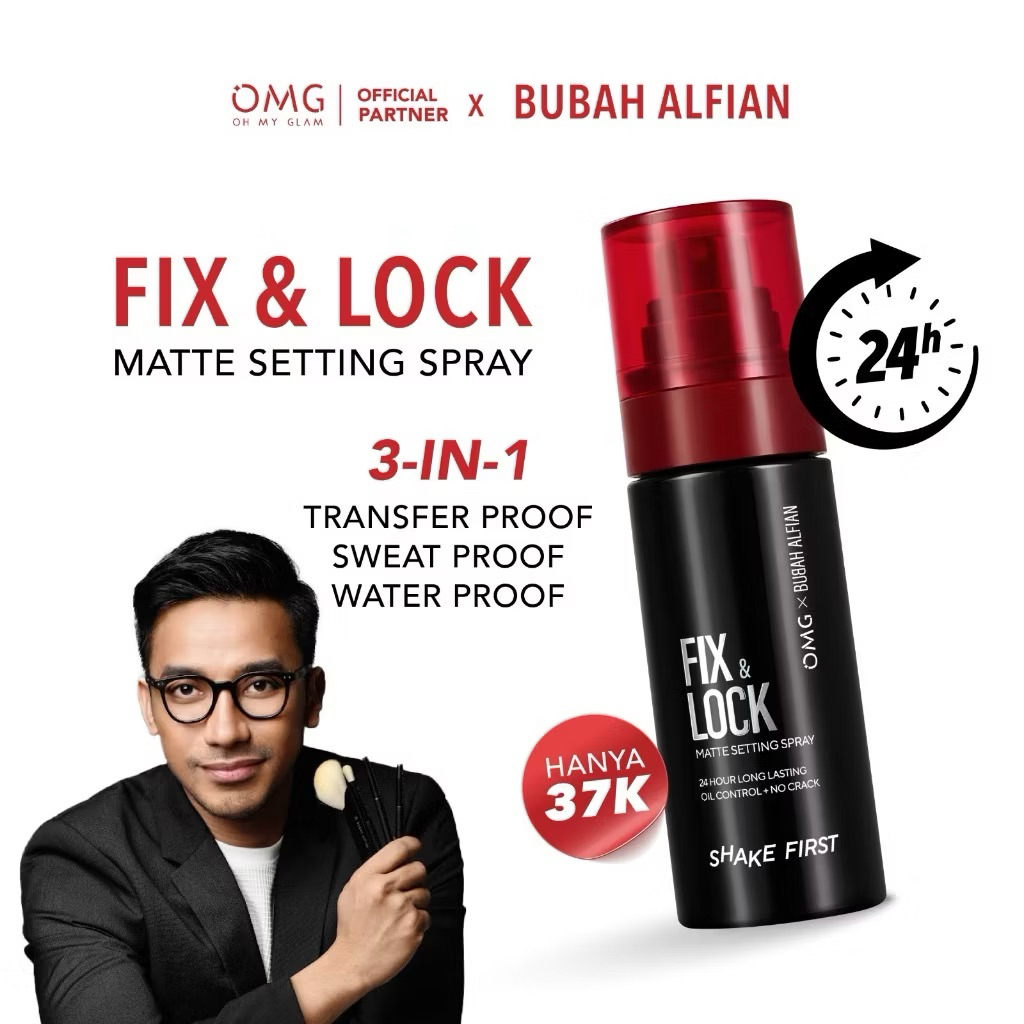 OMG x BUBAH ALFIAN FIX&LOCK MATTE SETTING SPRAY